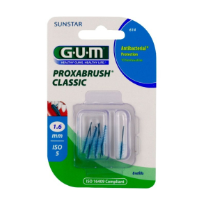 GUM Brossettes Interdentaires Proxabrush Classic boite de 8