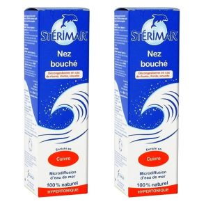 Stérimar Nez bouché Solution Hypertonique Cuivre 2 x 100ml