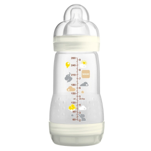 MAM Biberon Easy Start débit 2 - blanc - 260ml
