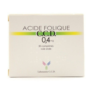 Acide folique CCD 0,4 mg 30 comprimés