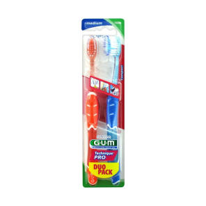 GUM Brosse à Dents Technique Pro Souple boite de 2 (1525)