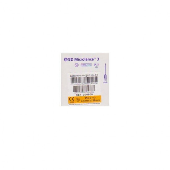 BD Microlance 3, 25G 5/8 RB 0,5x16mm, Orange, Aiguille