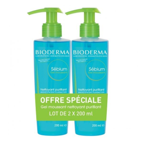 BIODERMA Sébium Gel Moussant Purifiant 2x200ML