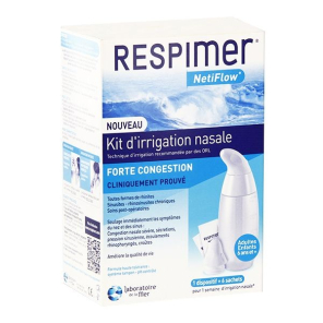 RESPIMER Netiflow Kit d'Irrigation Nasale + 6 Sachets