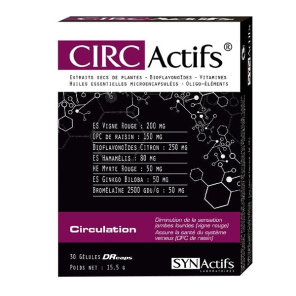 SYNACTIFS CIRC Actifs Circulation Gélules Boite de 30