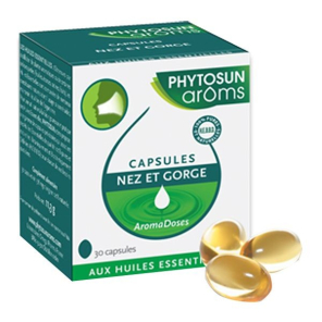 PHYTOSUN AROMS Aromadoses Nez et Gorge Capsules boite de 30