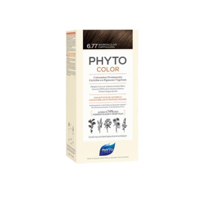 Phyto phytocolor coloration permanente 6.77 marron clair cappuccino 112ml