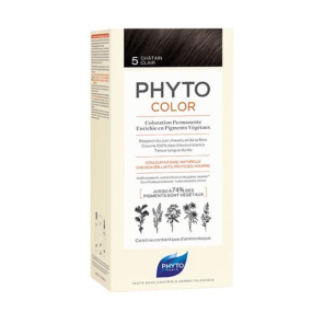 Phyto phytocolor coloration permanente 5 châtain clair 112ml