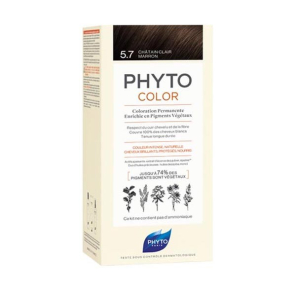 Phyto phytocolor coloration permanente 5.7 châtain clair 112ml