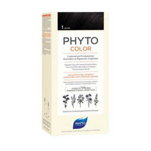 Phyto phytocolor coloration permanente 1 noir 122ml