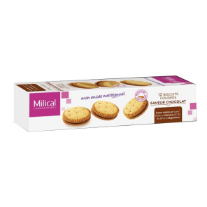 Milical nutrition saveur chocolat 12 biscuits