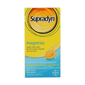 Supradyn magnésia 30 comprimés effervescents