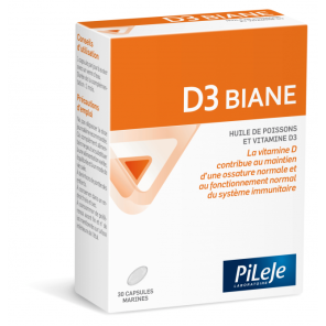 Pileje D3 biane capsules bte 30