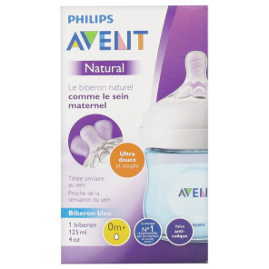 AVENT BIB NATURAL BLEU 125ML