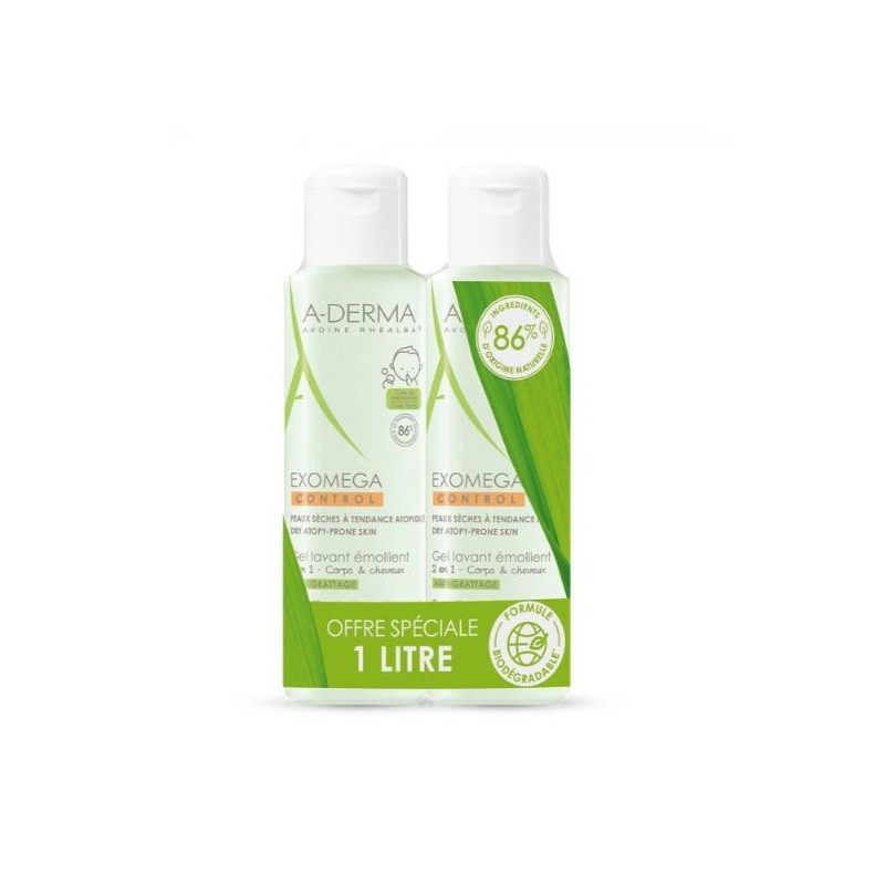 A Derma Exomega Control Gel Lavant Bebe 2x500ml Pharmacie De La Poste A Derma Exomega Control Gel Lavant Bebe 2x500ml Pharmacie De La Poste