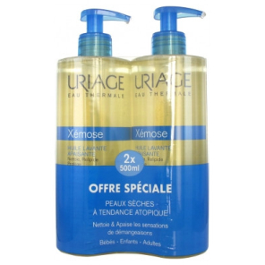 URIAGE XEMOSE HUILE LAVANTE 2X500ML