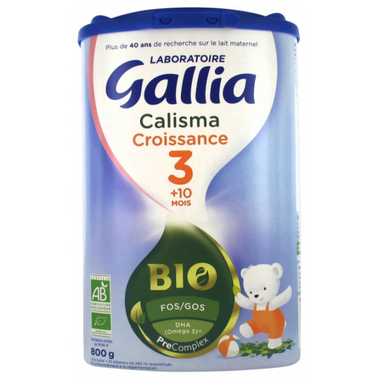 GALLIA LAIT PDR CALISMA 3 BIO BTE 800G