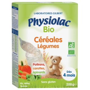 PHYSIOLAC Céréales Légumes Bio boite de 200G