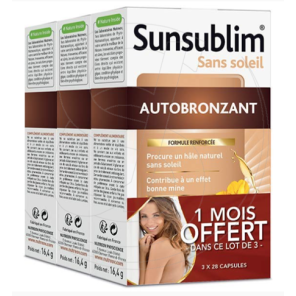 NUTREOV Sunsublim Autobronzant Capsules boite de 3x28