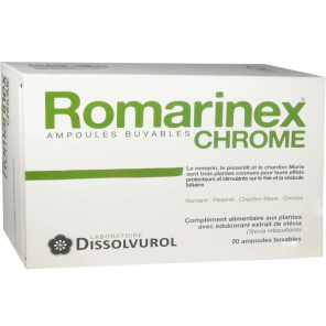 Dissolvurol romarinex chrome aux plantes 20 x 10ml