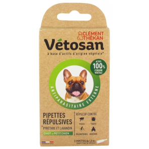 VETOSAN PIPET CHIOT/PTT CHIEN 2X1,5ML