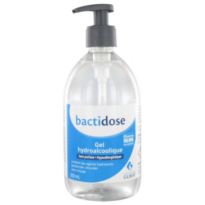 GILBERT Bactidose Gel Hhydroalcoolique pompe 500ML