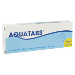 AQUATABS Purification de l'Eau Comprimés boite de 60