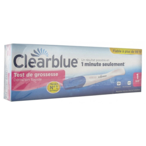 CLEARBLUE Test de Grossesse Détection rapide boite de 1