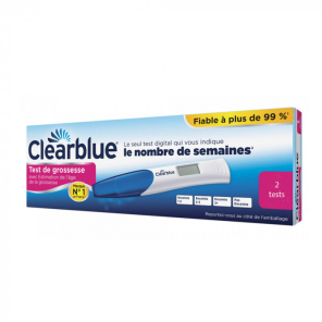 CLEARBLUE Test de Grossesse Digital boite de 2