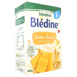 BLEDINA Céréales Saveur Biscuit dès 6 Mois 400G