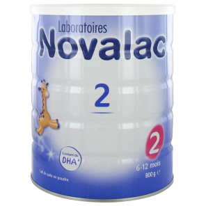 NOVALAC LAIT PDR 2 BTE 800G