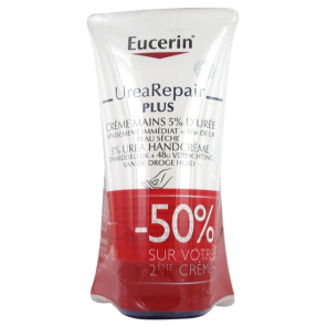 EUCERIN Crème Mains Réparatrice 5% Urée 2x75ML