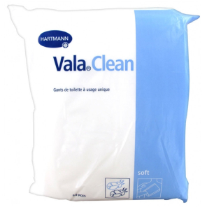 VALACLEAN Gants de Toilette à Usage Unique sachet de 50