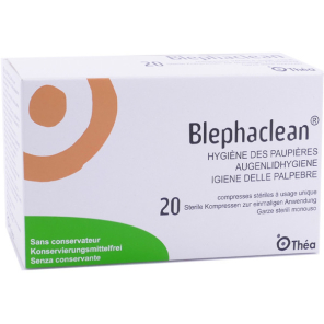 BLEPHACLEAN Hygiène des Paupières Compresses boite de 20