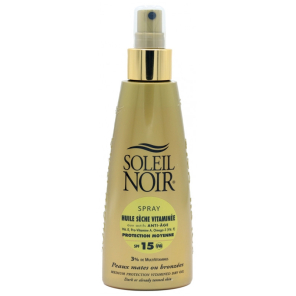 SOLEIL NOIR Spray Huile Sèche Vitaminée SPF15 150ML