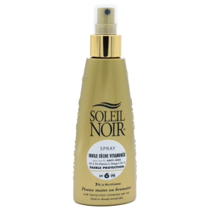 Soleil Noir Huile Sèche Vitaminée SPF 6 Spray 150 ml