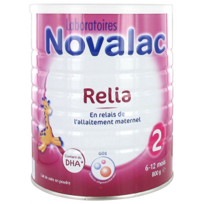 NOVALAC Lait Relia 2 6-12 Mois Poudre Boite 800G