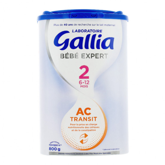 GALLIA EXP LAIT PDR AC TRANSIT 2 BTE 800G