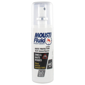 MOUSTIFLUID Spray Anti-Moustiques Zones à Hauts Risques 100ML