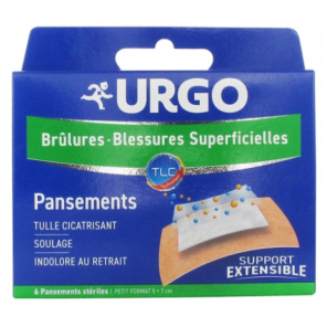 URGO Pansements Brûlures Petit boite de 6