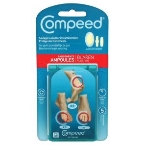 COMPEED Pansements Ampoules Assortiment boite de 5