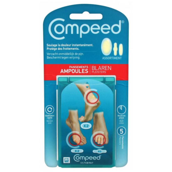 Compeed Assortiment pansements ampoules x 5