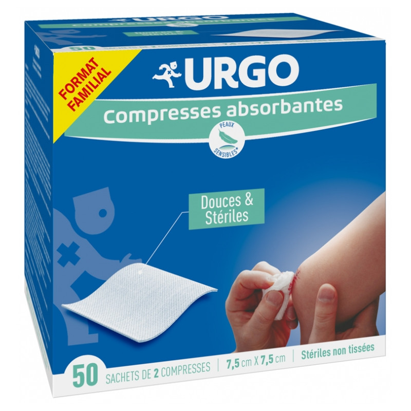 Urgo Compresses stériles 30 x 30 cm boîte de 10