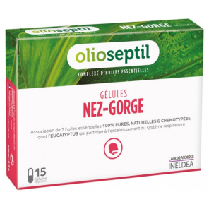 OLIOSEPTIL Nez et Gorge Gélules boite de 15