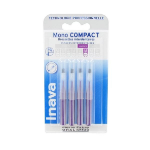 INAVA Mono Compact Brossettes Interdentaires Violet boite de 4