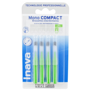 INAVA Mono Compact Brossettes Interdentaires 2.2MM Verte boite de 4