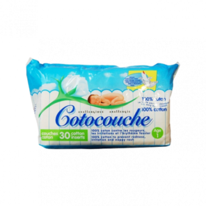 COTOCOUCHE Couches en Coton 1er Age Paquet de 30