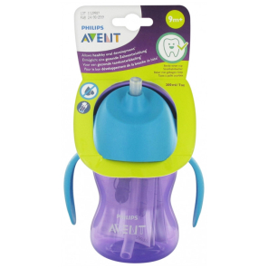 AVENT Tasse Paille +9M Fille 200ML