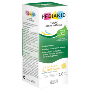 PEDIAKID Sirop Toux Sèche et Grasse 125ML