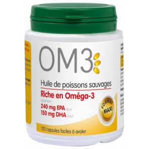 OM3 Huile de Poissons Sauvages Capsules boite de 120